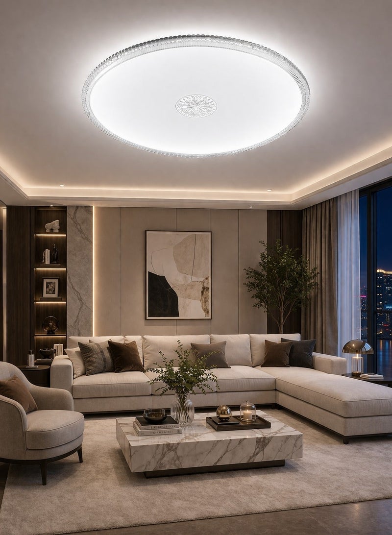 AL THURAYAT Modern LED Ceiling Light 3 Color Changing (Warm/Neutral/Cool) for Bedroom and Living Room - Image 5