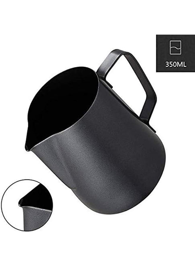 Stainless Steel Milk Frothing Pitcher Black 600ml  - Image 3