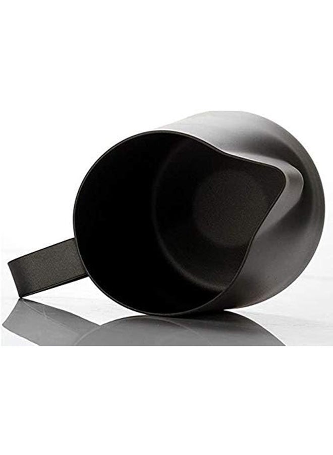 Stainless Steel Milk Frothing Pitcher Black 600ml  - Image 2