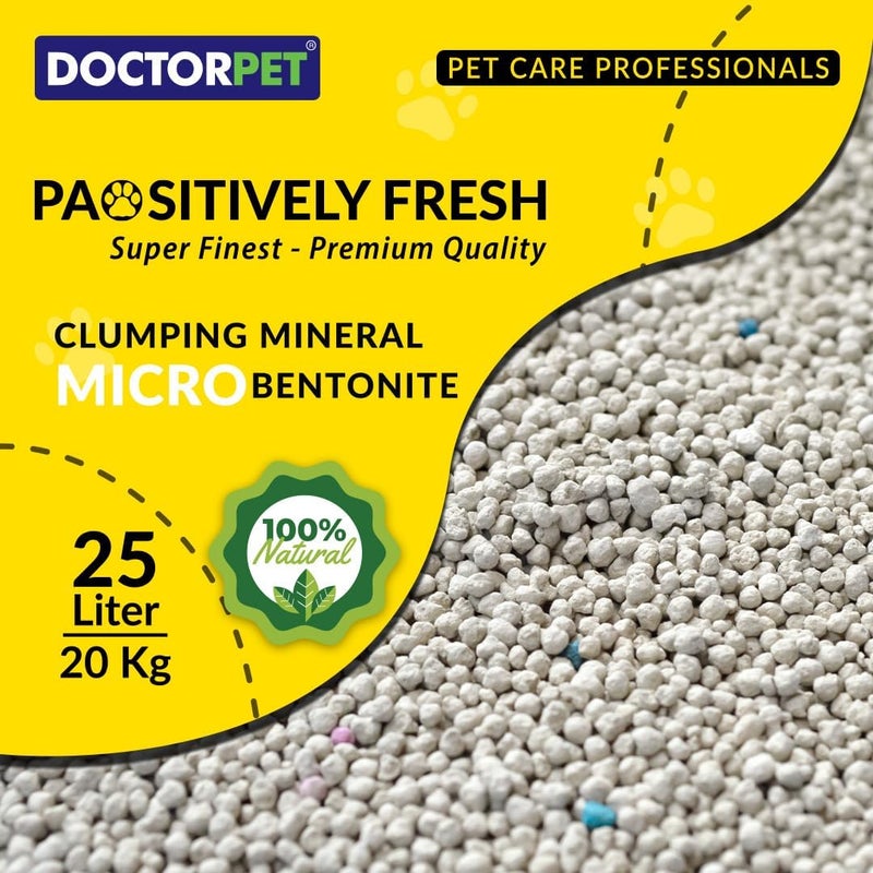 DoctorPet Doctor Pet Cat Litter Lemon 25L - Clumping Bentonite - Image 4