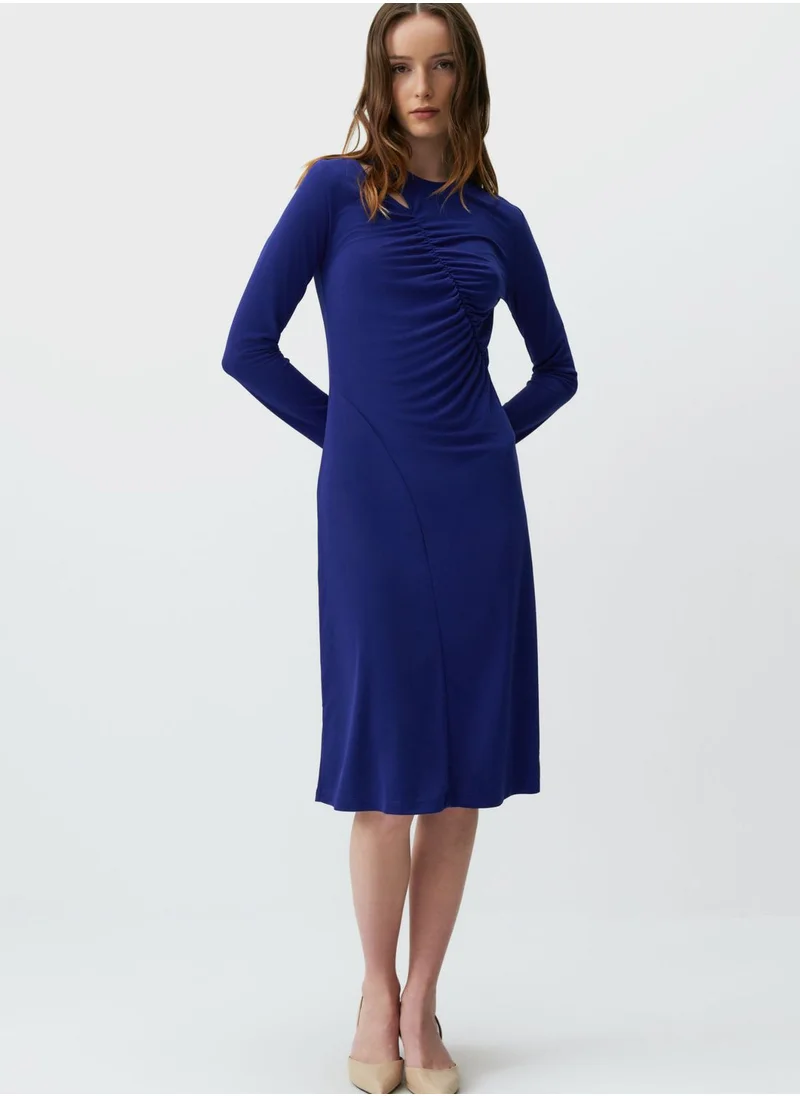 Jimmy Key Cutout Ruched Dress