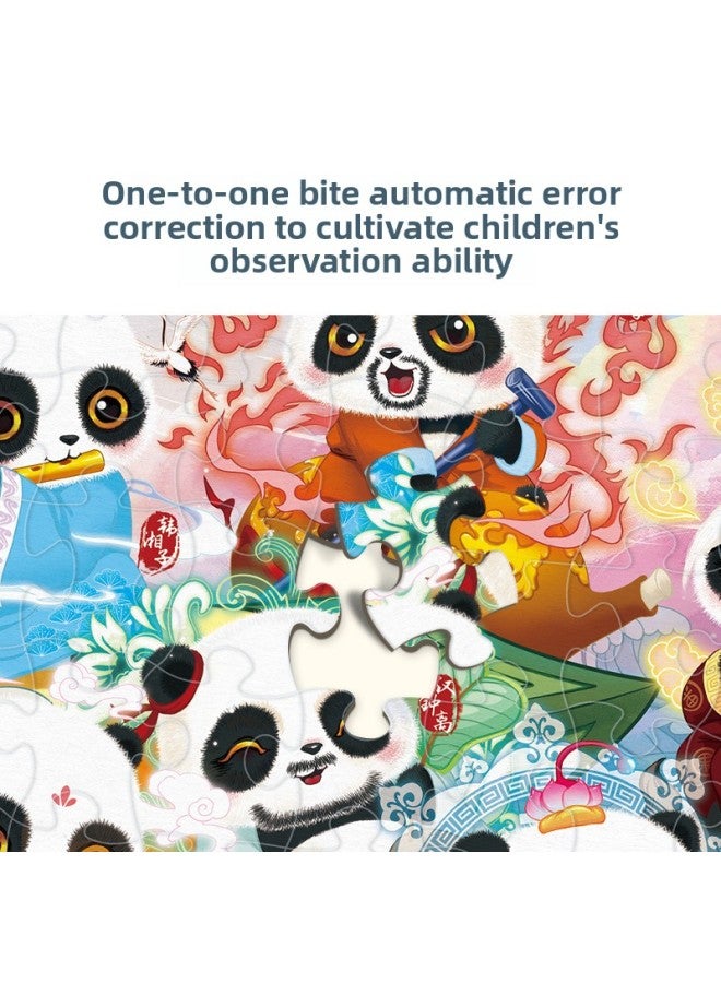 Ancient Original Folklore Eight Immortals Crossing The Sea Q Edition Cartoon Panda 200 Piece Puzzle Children's Intelligence Toy-Color:Chinese History 200 Film 1025 - Image 5