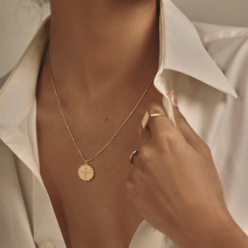 MTMY Gold Cross Necklace 14K Gold Plated Dainty Gold Cross Pendant Necklace for Women Delicate Necklace Jewelry (cross 27) - Image 3
