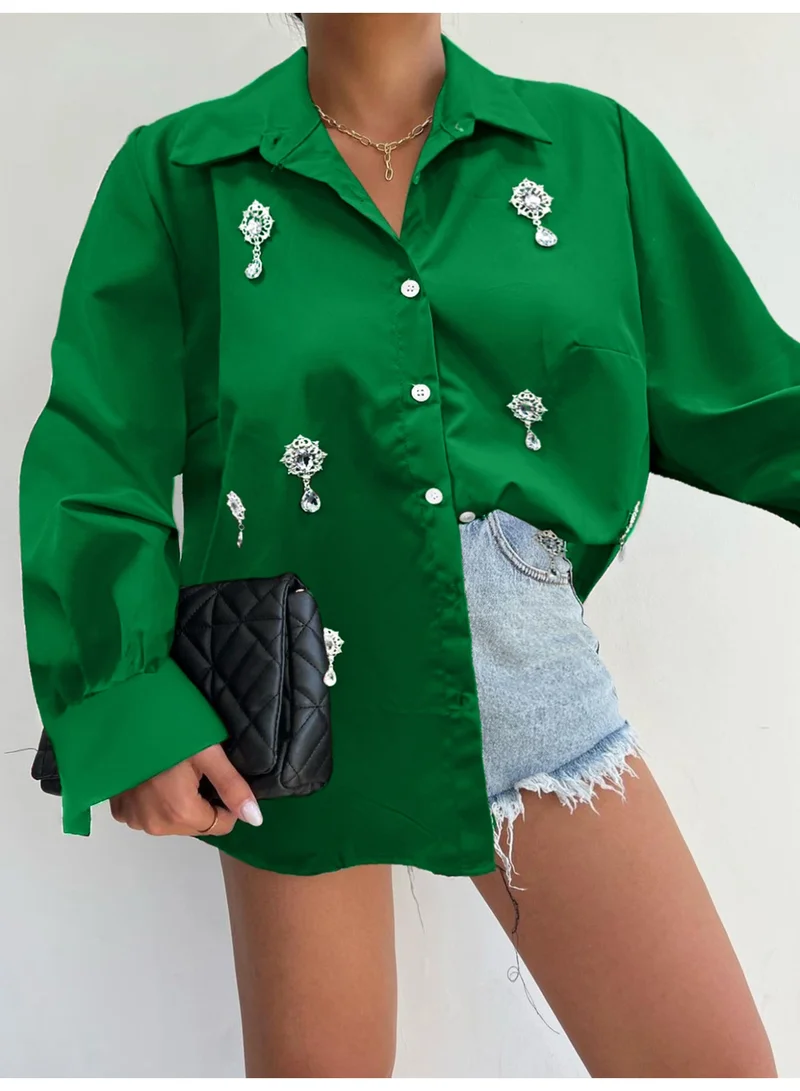 SIMPLEE Plus Size Women's Shirt Stylish Office & Casual Blouse