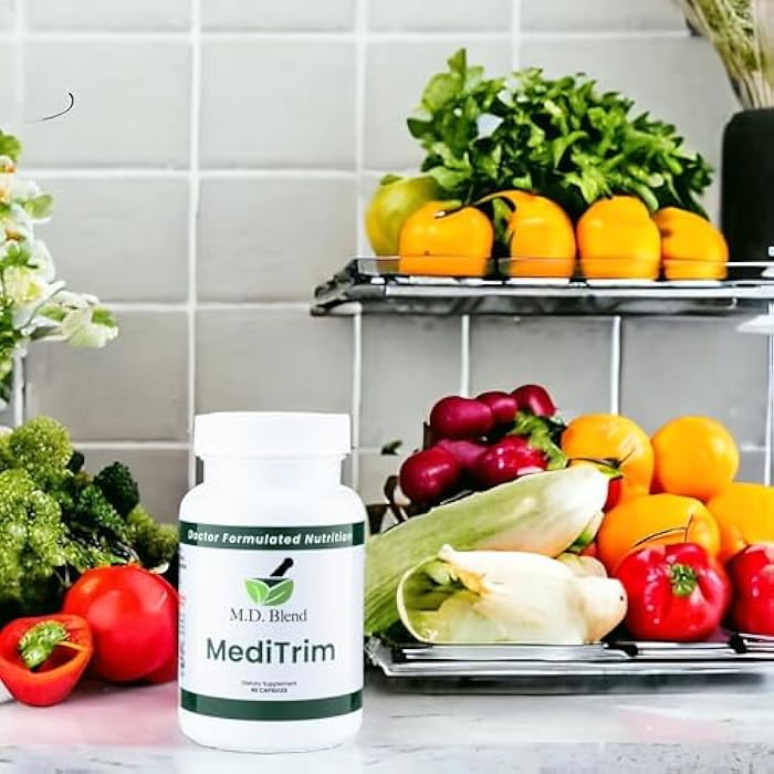 M.D. Blend M.D. MediTrim - Expert Formulated Supplement Energy, Satiety, & Physique Goals - Smooth System Balance - Green Coffee Bean, Green Tea, Apple Cider Vinegar, Hibiscus - 90 Capsules - Image 5