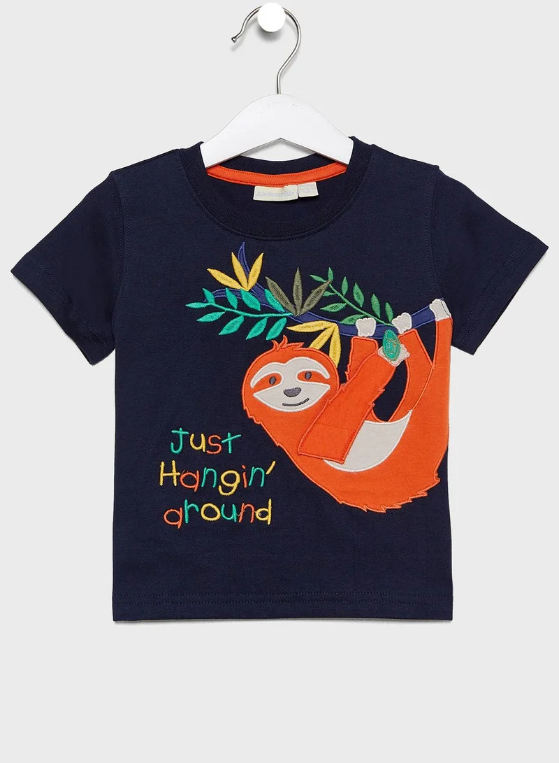 JoJo Maman Bebe Infant Sloth T-Shirt
