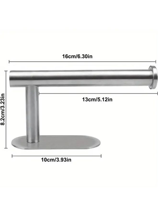 3Pcs Heavy Duty No Drill Self Adhesive Toilet Paper Holders Stainless Steel Bathroom Organizer Space Saving Design - Image 3