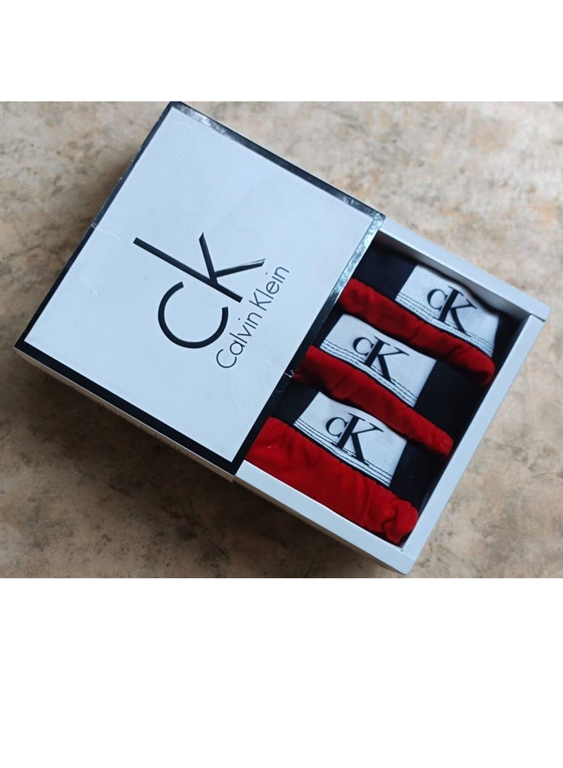 كالفن كلاين بيرفورمانس مجموعة بوكسر رجالي ملابس داخلية قطنية - (عبوة من 3 قطع) - مقاس ميديم