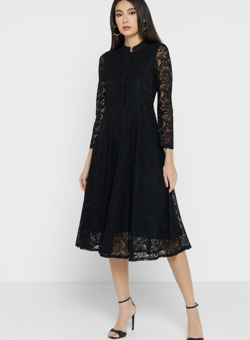 ELLA Lace A-Line Dress - Image 4
