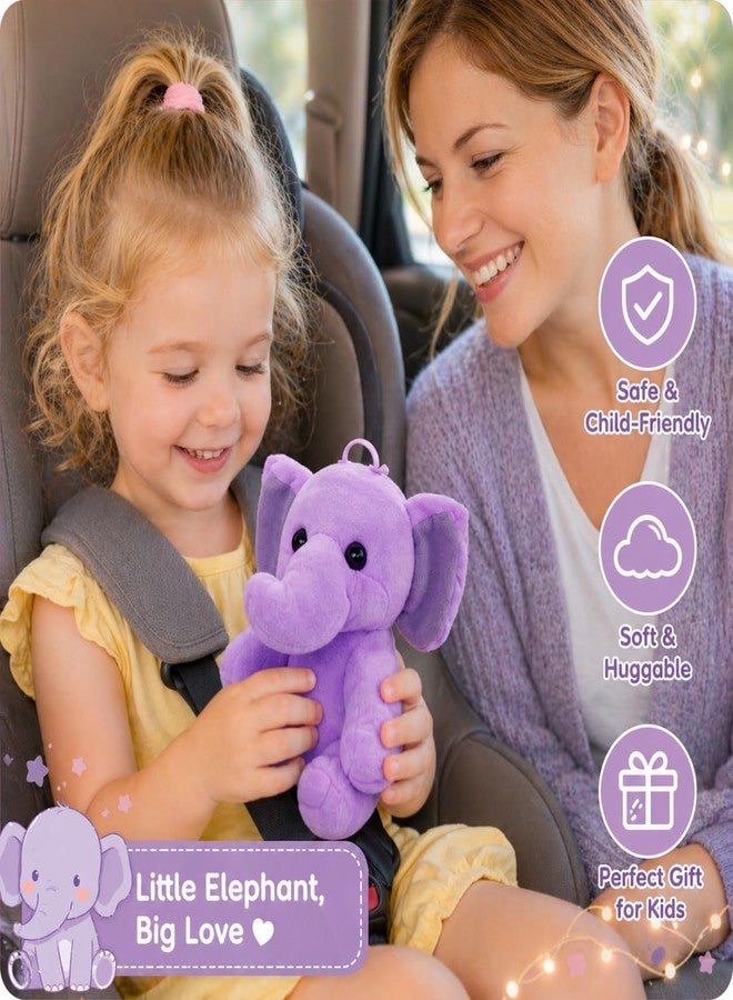 Aruvia Baby Elephant Soft Toy Plush (20 cm) Purple | Cute Sitting Stuffed Elephant Toy | Super Soft Cuddle Plush for Kids & Babies | Gift for Boys Girls | Nursery Décor - Image 2