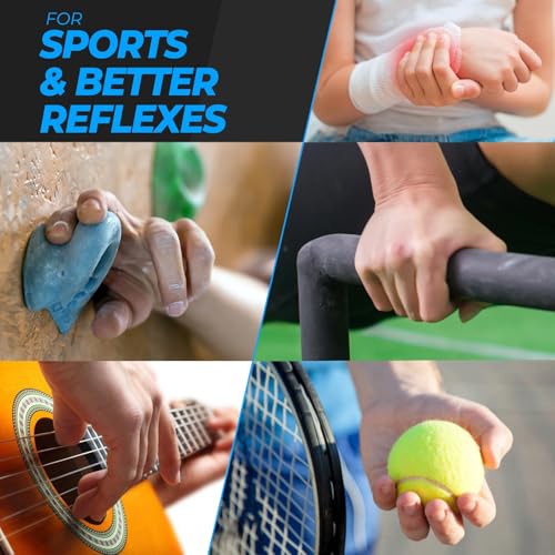 roygra Grip Strength Trainer (5 Pack), Forearm Strengthener Exerciser, Hand Strengthening Devices, Finger Strengthener, Workout Exercise Fitness Equipment, Baseball Climbing Calisthenics Basketball - Image 5