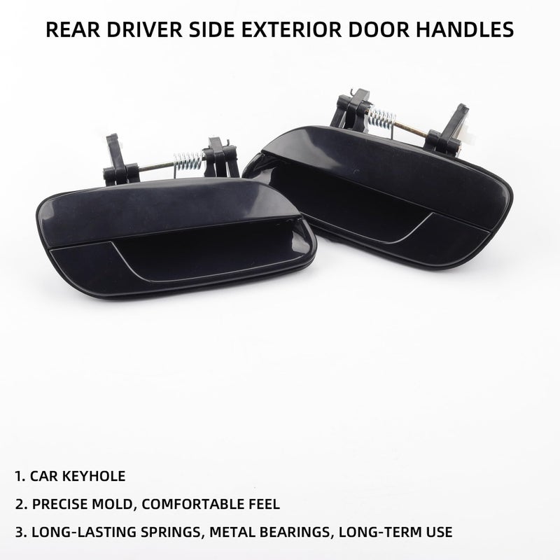 Dasbecan Dasbecan 8Pcs Exterior Interior Driver Passenger Side Front Rear Door Handles Compatible with Hyundai Elantra 2001-2006 Replaces# 83650-2D000 82650-2D000 82660-2D000 83660-2D000  - Image 5