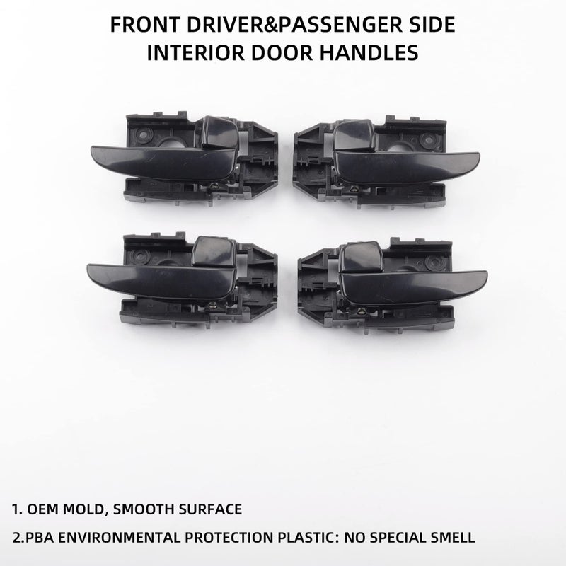 Dasbecan Dasbecan 8Pcs Exterior Interior Driver Passenger Side Front Rear Door Handles Compatible with Hyundai Elantra 2001-2006 Replaces# 83650-2D000 82650-2D000 82660-2D000 83660-2D000  - Image 4