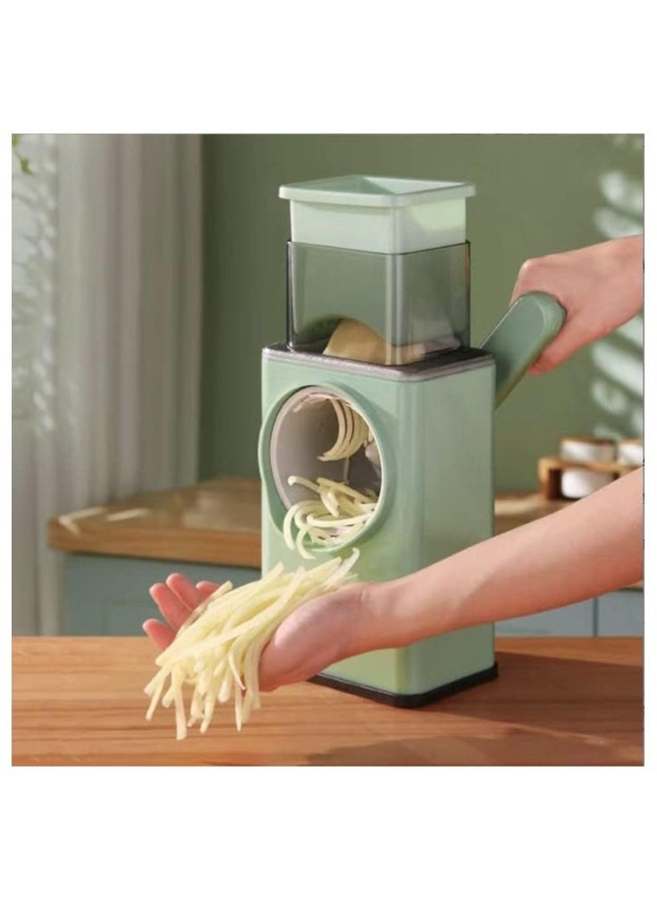 Raxoom Vege-cutter1x20 Multifunctional Vegetable Grater Fruit Vegetable Slicer Easy Clean 4 in 1 Adjustable Handheld Vegetable Slicer Spiral Drum Slicer Assorted - Image 5