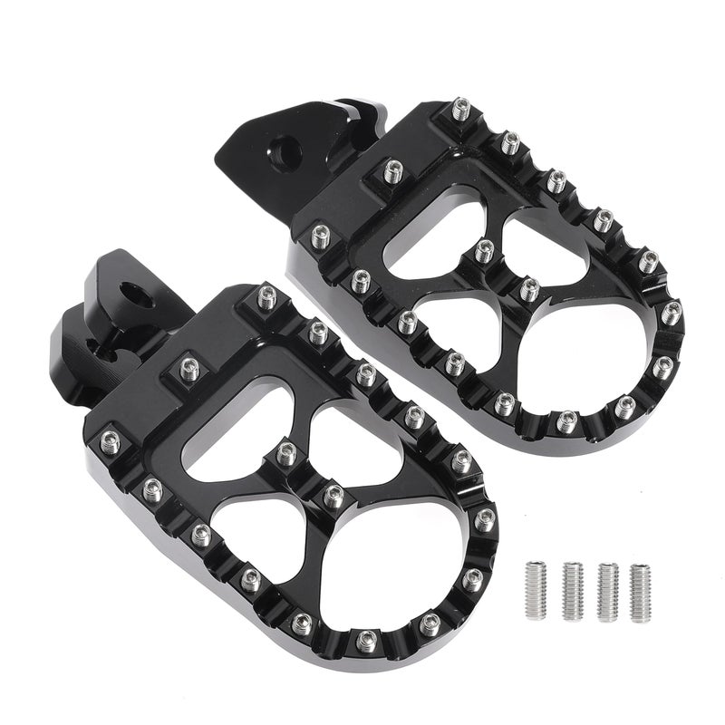 Generic Kicofyee Motorcycle Foot Peg Foot Rest Dirt Bike Foot Pegs For Sur Ron Light Bee S/X For Segway X260 X160 For Talaria Sting MX3 MX4 XXX Taparia Foot Pedals Rests (Black)  - Image 2