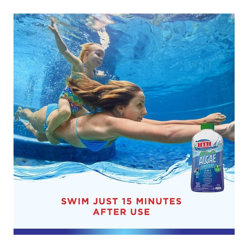HTH 67033 Ultimate Algae Guard Swimming Pool Algaecide Cleanser, 1 qt - Image 5