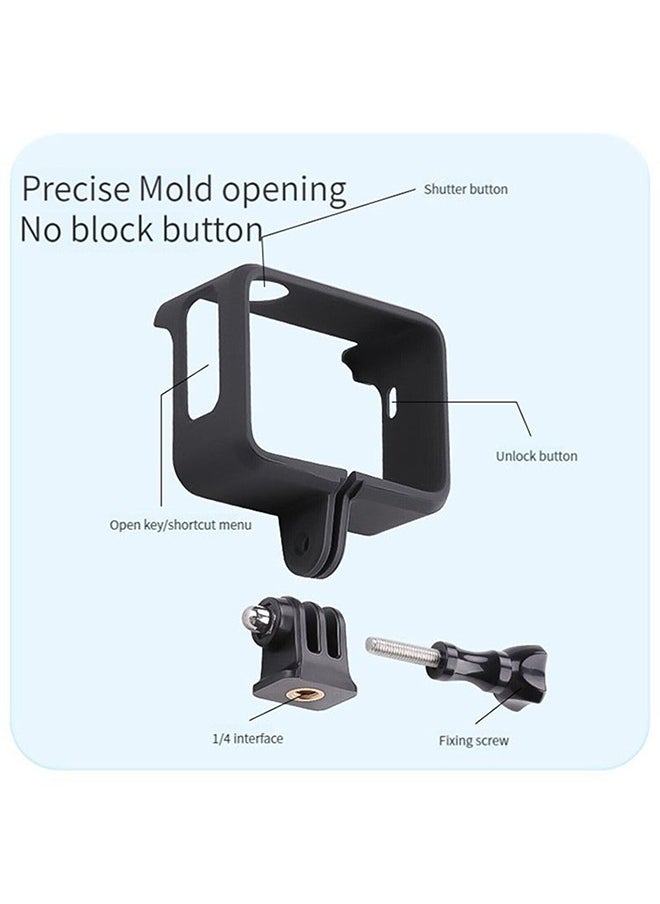 O Ozone - Protective Housing Case Compatible for Insta360 Go3 Accessories, Charging Compartment Body Housing Frame Anti-Drop Holder Camera Frame Mount - Black - Image 1