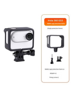 O Ozone Protective Housing Case Compatible for Insta360 Go3 Accessories, Charging Compartment Body Housing Frame Anti-Drop Holder Camera Frame Mount - Black  - Image 2