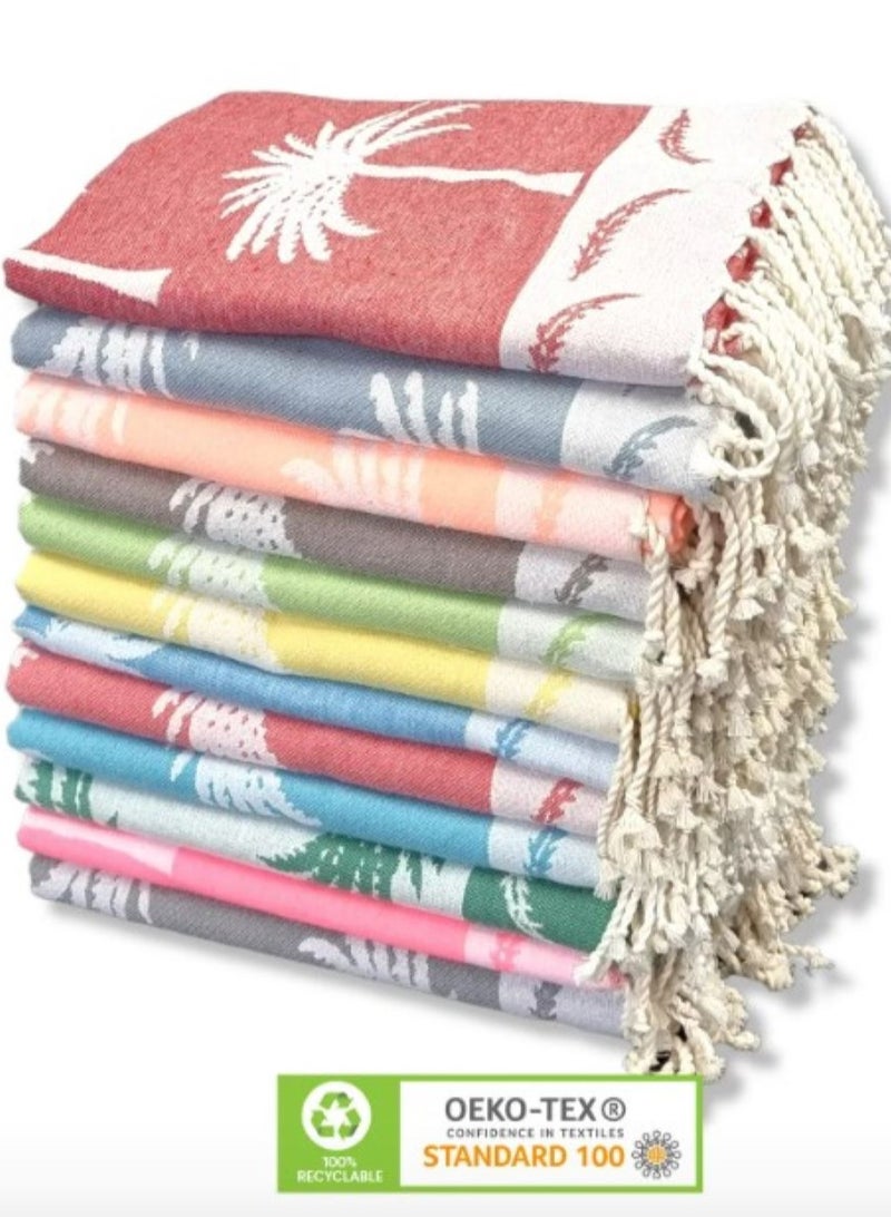 Beach Towel Foutas Peshtemal Turkish Towel Hammam corner 100% cotton  - Image 2
