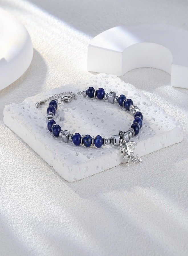 Fullrainbow Dragon Bracelet，Dragon，Dragon Stuff，Dragon Charm，Dragons，Dragon Gifts，Dragon Gifts for Women，Dragon Jewelry for Women (Blue Dragon Bracelet) - Image 3