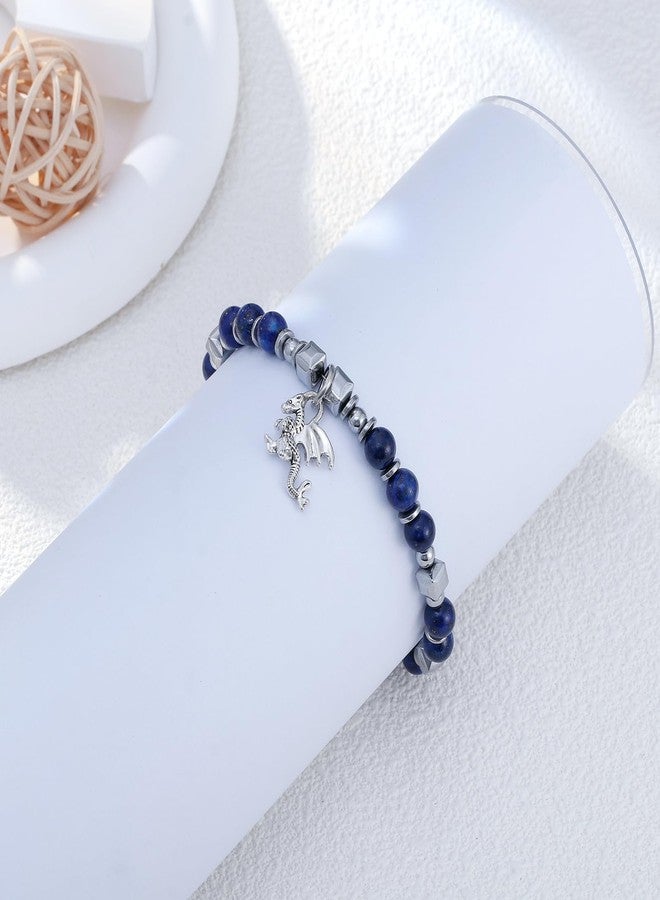 Fullrainbow Dragon Bracelet，Dragon，Dragon Stuff，Dragon Charm，Dragons，Dragon Gifts，Dragon Gifts for Women，Dragon Jewelry for Women (Blue Dragon Bracelet) - Image 4
