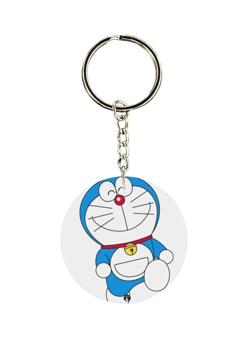 Double Sided Doraemon Printed Keychain