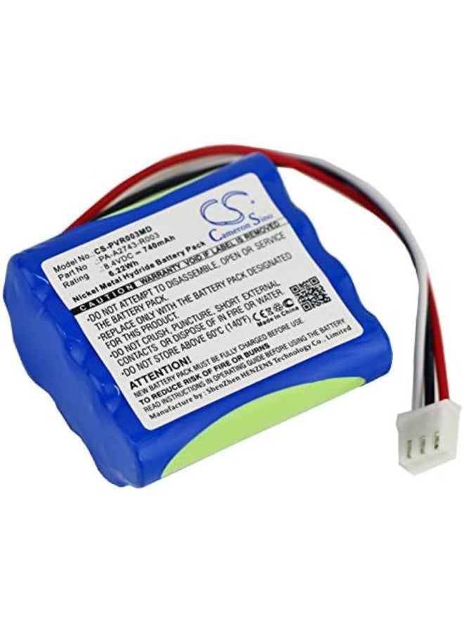 Terabyte HR-AAA4U-1000-F3+F4، PA-A2743-R003، بطارية بديلة بسعة 740mAh - Image 2