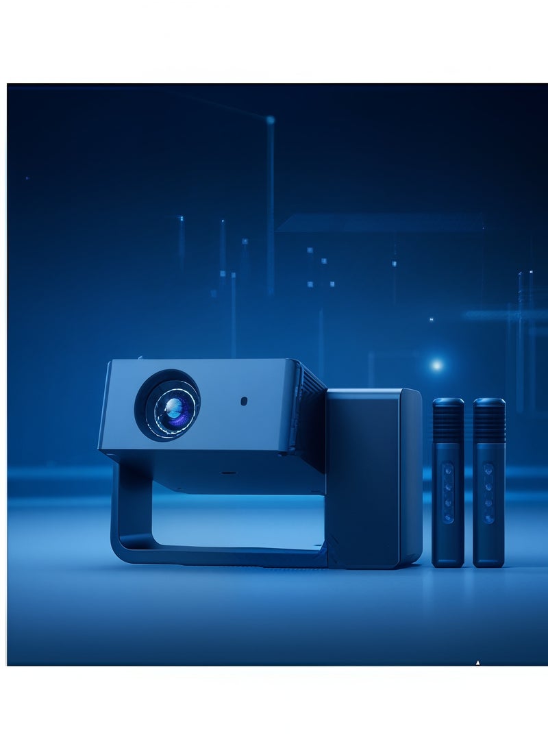Smartbarry HT30 4K High-definition Karaoke Style Projector, Manual Focusing 5G Dual Band Speed,HD WiFi Bluetooth Projector, Intelligant Temperature Control, Android 11.0 Home Theater, Movies,Video Gaming, Office Work Meetings Projector - Image 3