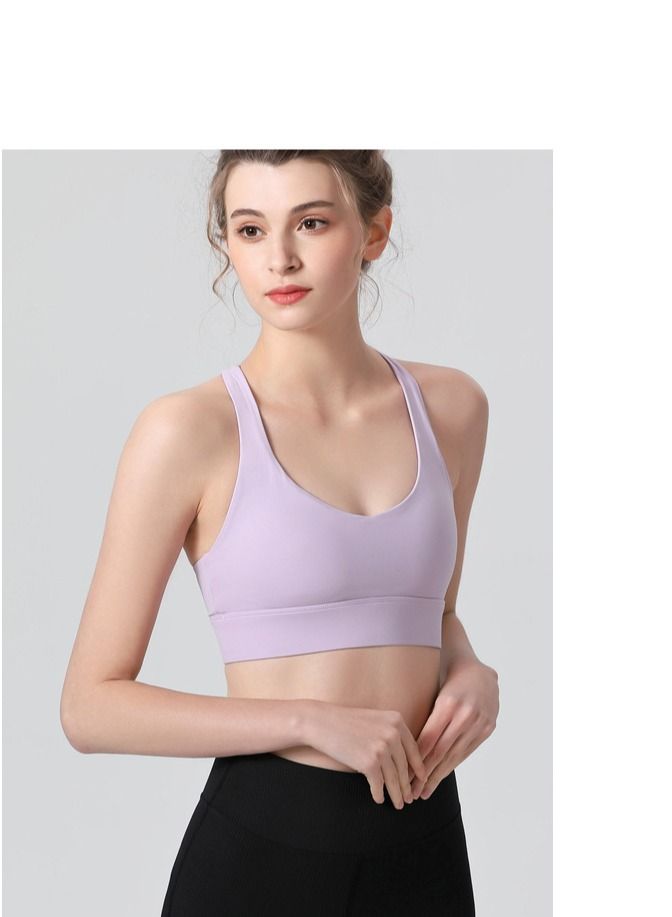 Loquat Yoga Sports Running Fitness Vest Purple 