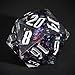 Cusdie Large D20 DND Dice 55mm with Sharp Edges DD 20 Sided Dice Handmade Giant D20 for RPG Table GamesPurple Black Octopus - Image 2