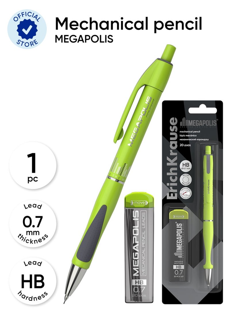 إريك كراوس Set of 1 mechanical pencil MEGAPOLIS Concept with 20 leads 0.7 mm, HB (in blister)  - Image 1