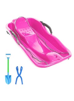 YIJIA HOME GOODS Portable Sled And Lawn Skiing, Drawstring For Children And Boat Sled Sprinters, Pink  - Image 3