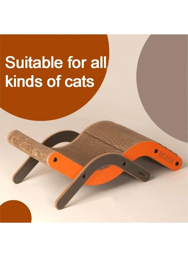 NeoStyle Cat Scratch Board, Cat Sofa Scratcher, Cat Scratchers for Indoor Cats (Beach chair small 55.5 * 24.8 * 19.7cm) - Image 5