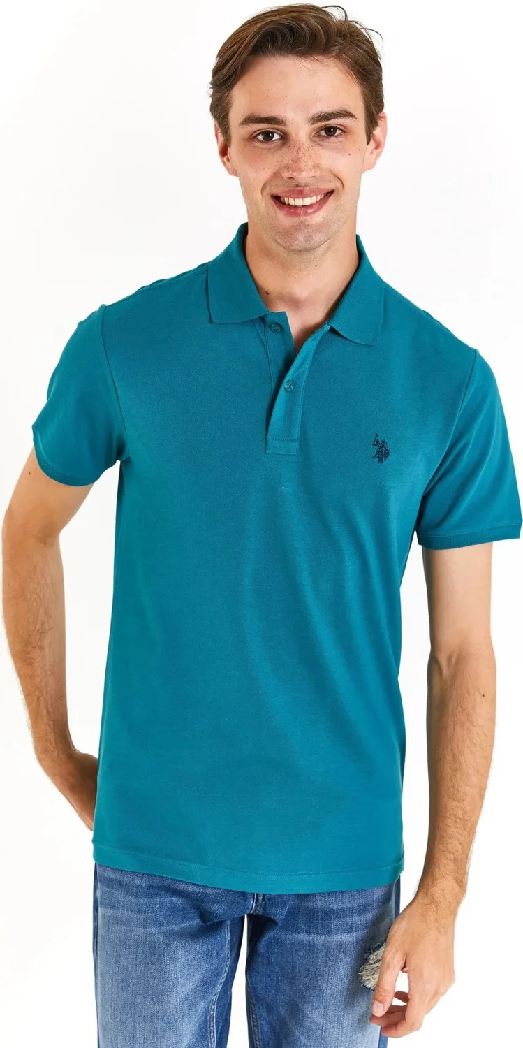 U.S. Polo Assn. Base. Polo Cotton Slim Fit Polo Neck T Shirt Men's Polo Neck T Shirt G081GL0111792406