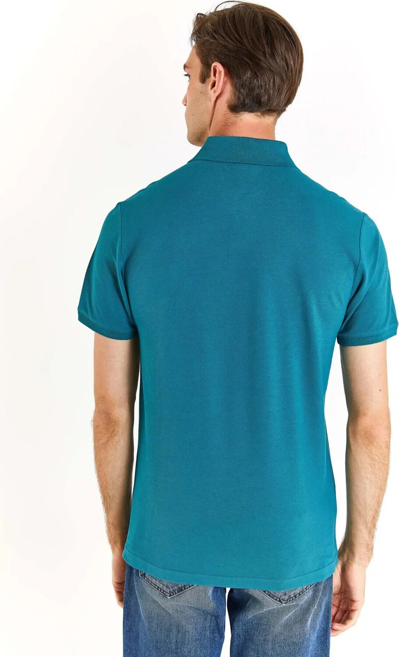 U.S. Polo Assn. Base. Polo Cotton Slim Fit Polo Neck T Shirt Men's Polo Neck T Shirt G081GL0111792406