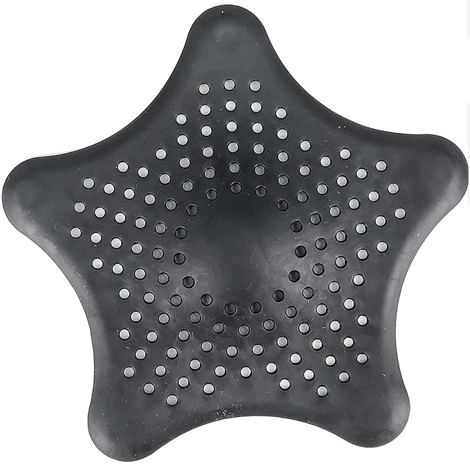 Istore 4Pcs Silicone Star Shape Drain Hair Catcher, Kitchen Sink Strainer - Bathroom Shower Sink Stopper - Drain Cover Hair Trap, Filter for Kitchen Bathroom Tub [Multicolor] - Image 3