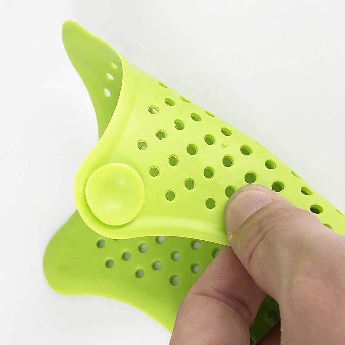 Istore 4Pcs Silicone Star Shape Drain Hair Catcher, Kitchen Sink Strainer - Bathroom Shower Sink Stopper - Drain Cover Hair Trap, Filter for Kitchen Bathroom Tub [Multicolor] - Image 2