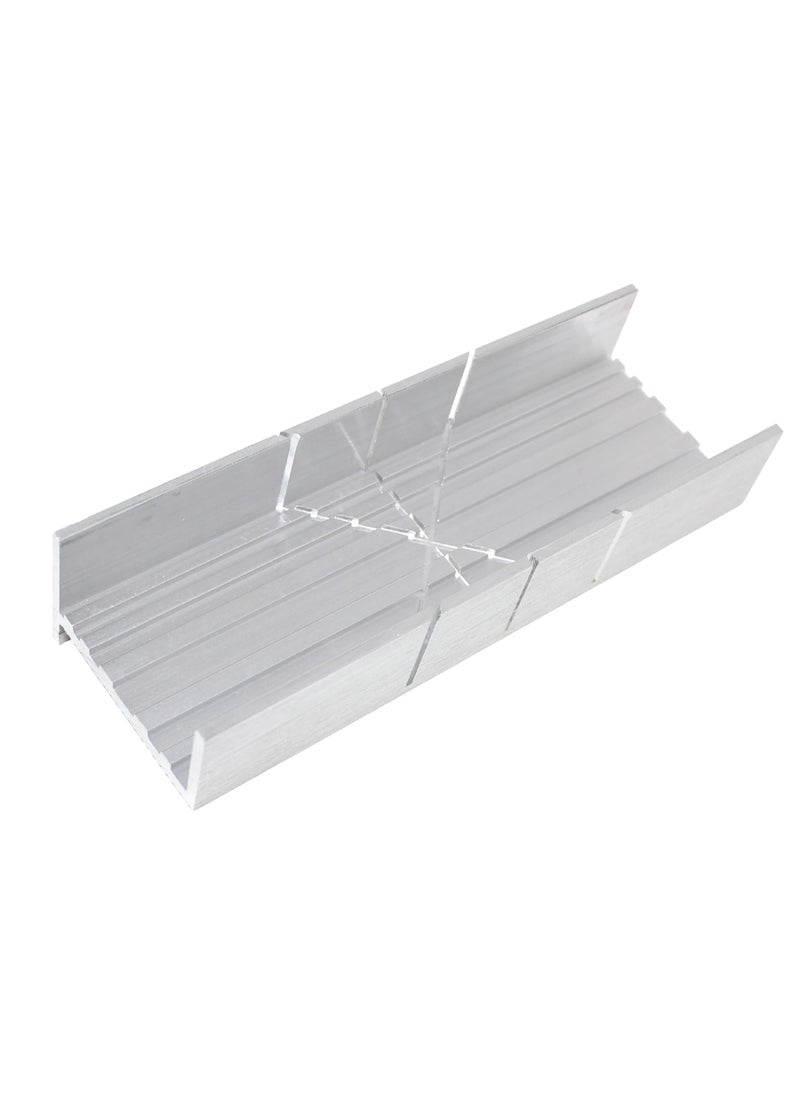 Excel Blades Excel Blades Metal Mitre Box  Small 6Inch Aluminum and Steel Tool for Wood Plastic and Soft Metals 2 Cutting Angles 