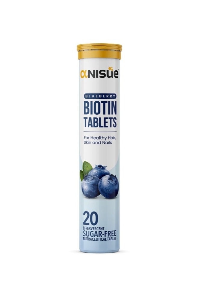 Anisue - Nutrition Tab Biotin Blueberry Flavour Effervescent 20s - Image 1