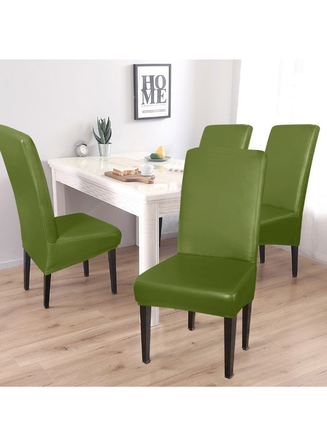 NIBEMINENT High Stretch Removable Chair Cover Green 35 x 8 35cm - Image 4