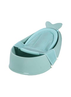 BLOOMING TIME Baby Bath Tub with Adjustable Mesh Support Net - Non-Slip Bathing Basin for 0-6 Years  - Image 1