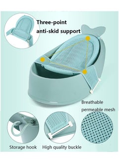 BLOOMING TIME Baby Bath Tub with Adjustable Mesh Support Net - Non-Slip Bathing Basin for 0-6 Years  - Image 2