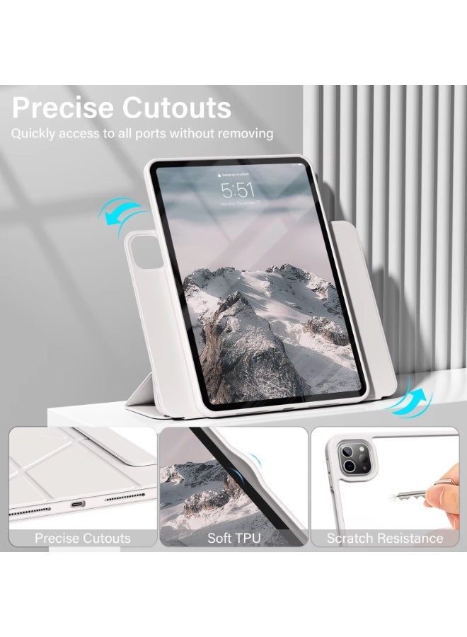 Cat - Cot CatCot Smart Case for iPad Pro 13 inch (2024) – Slim Protective Cover with Auto Sleep/Wake, Stand Function, and Full Body Protection (Pink) - Image 5