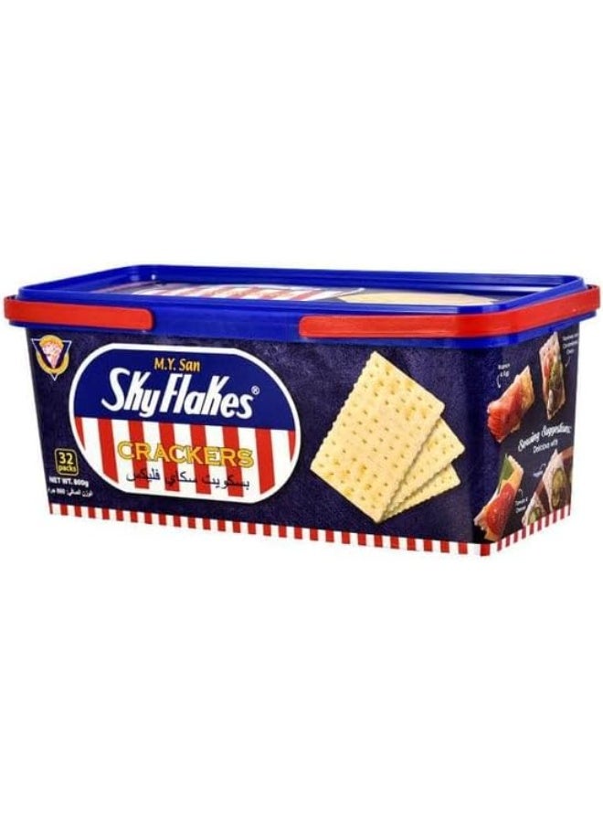 سكاي فليكس بسكويت سكاي فليكس مملح أصلي (SkyFlakes Crackers) - عبوة 800 جرام - Image 1
