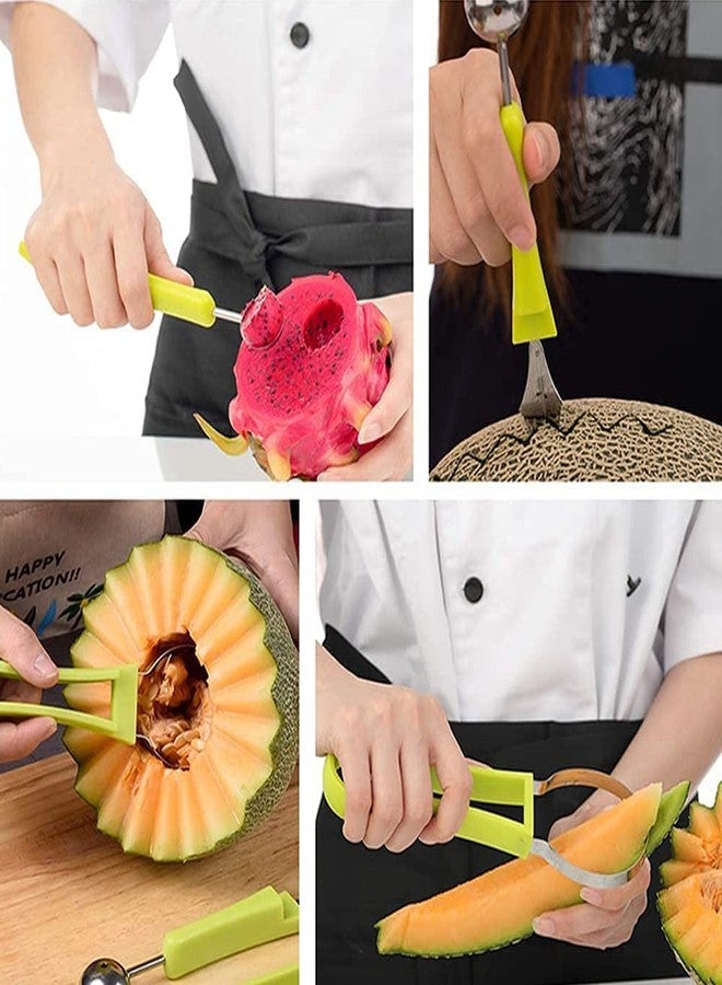 NOBILEA 12 Pc Cookie Cutter Set & 4 in 1 Melon Baller Scoop Set Combo Pack for Seed Remover, Cookie Cutter Decorative Food, Stainless Steel Vegetable Fruit Cutter - Image 4