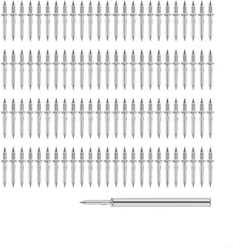 Seamless Double Head Nail 200Pcs Skirting Board Set with Hand Sleeve Tool for Solid Wood Baseboards - Image 2