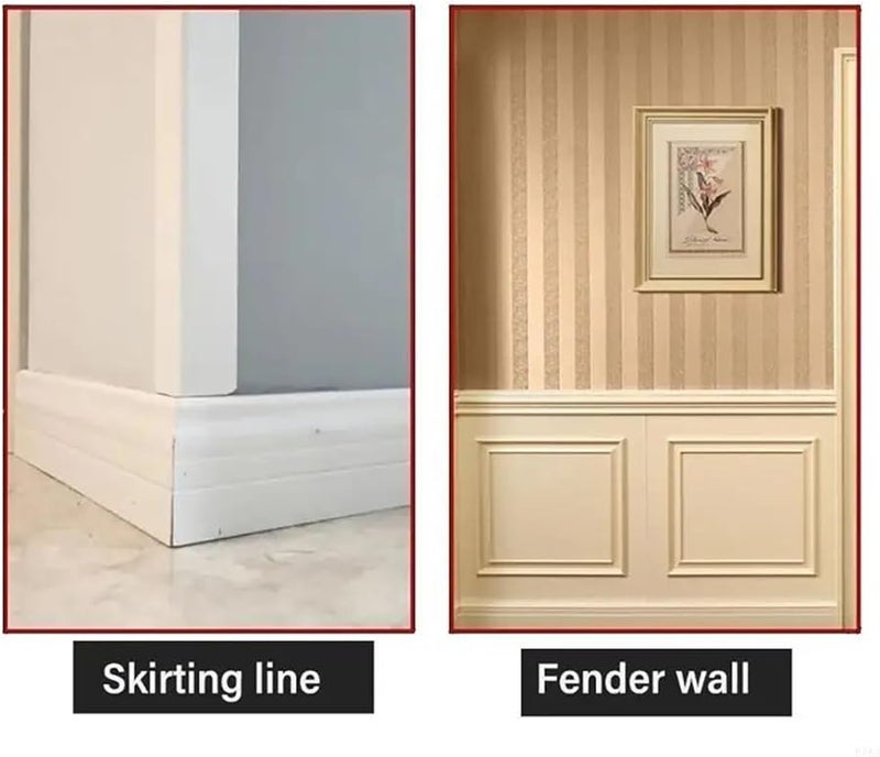 Seamless Double Head Nail 200Pcs Skirting Board Set with Hand Sleeve Tool for Solid Wood Baseboards - Image 5