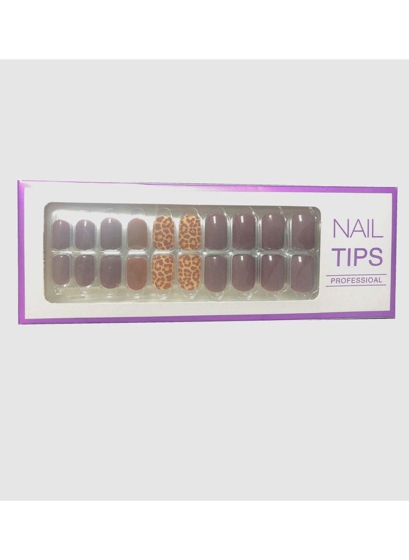 BLOOMING TIME Fake Nails Stick On Press On Full Cover False Tips Red for Women Girls  - Image 2