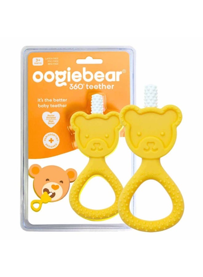 oogiebear 360° Teether For 3+ Months Baby - Yellow Color