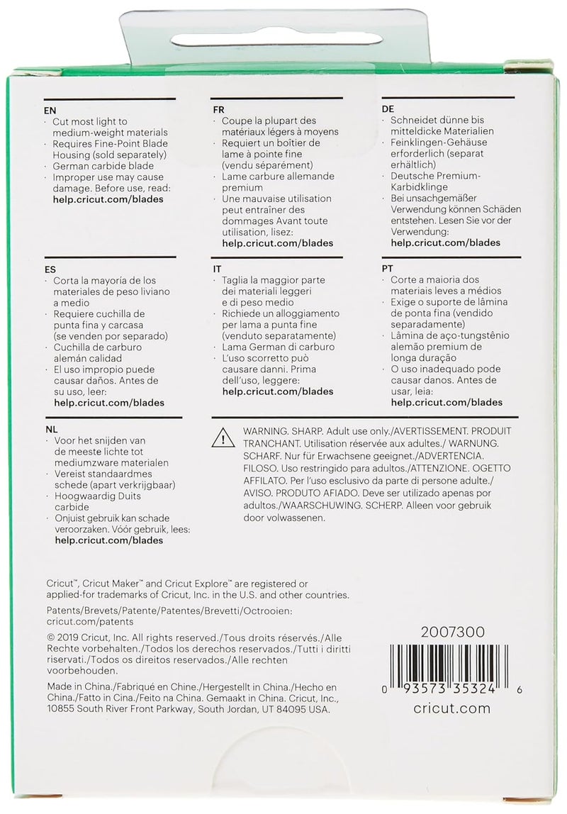 Cricut Premium Fine-Point Replacement Blade, Metal - Image 2